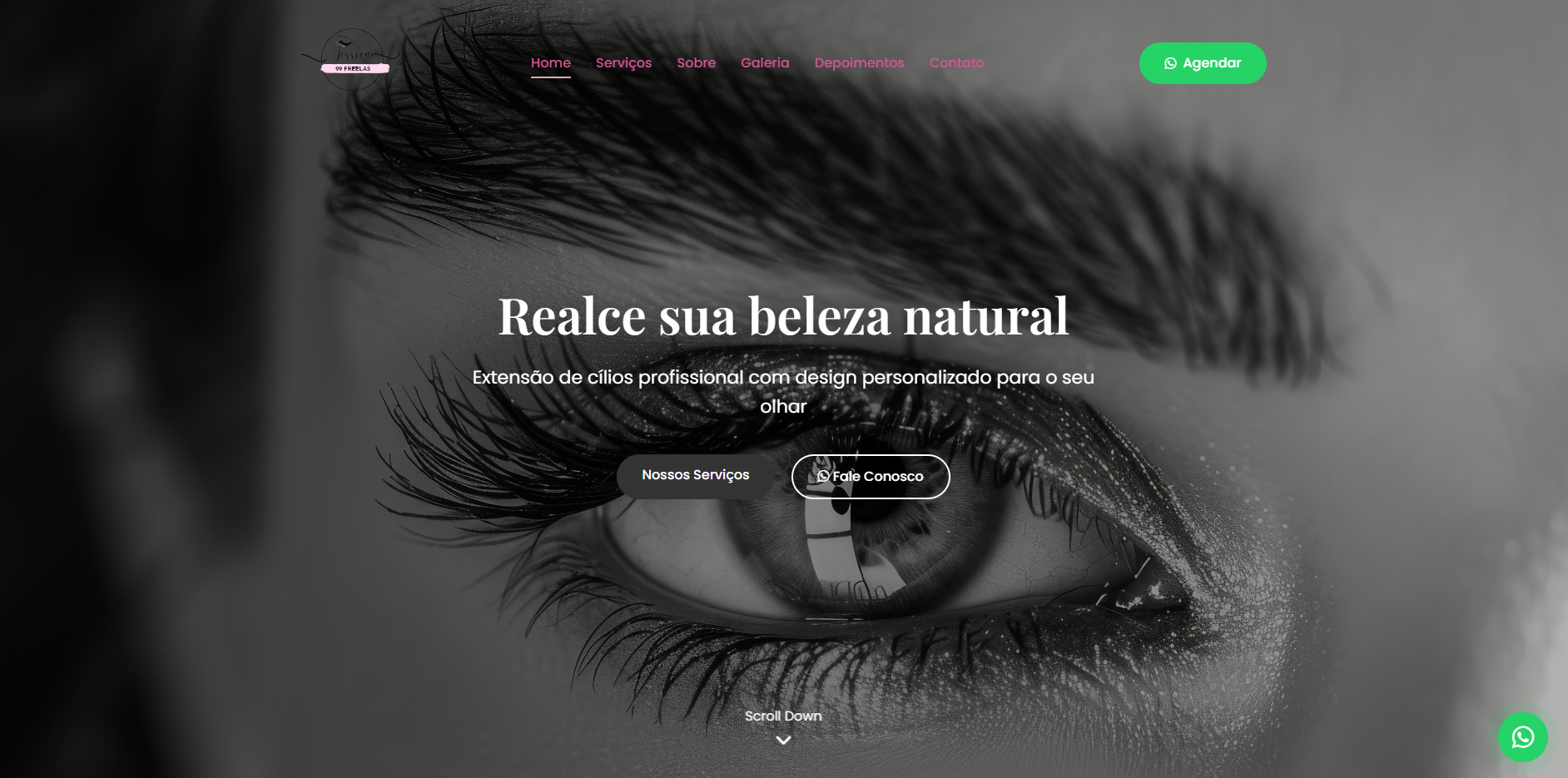 Landing page para campanha de marketing